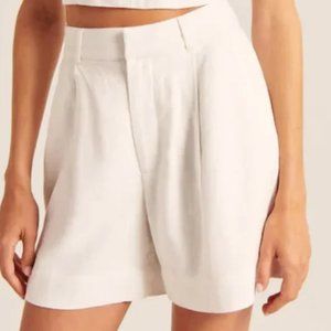 NWT- Abercrombie and Fitch Linen Tailored Shorts